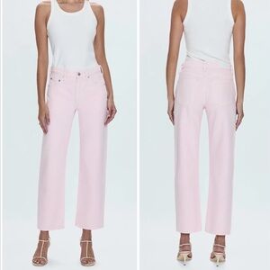Pistola Lexi Mid Rise Straight Jean | Blush | Size 29